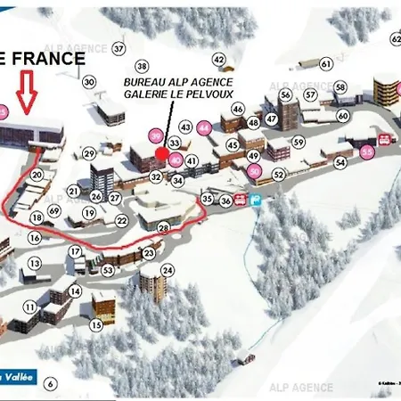 Le France - 3 Pers - Le France - 847fr - Plagne Centre Mae-3514 Appartement